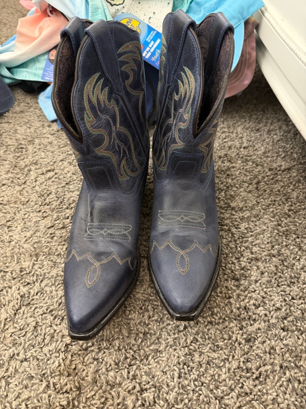 size 9 blue boots